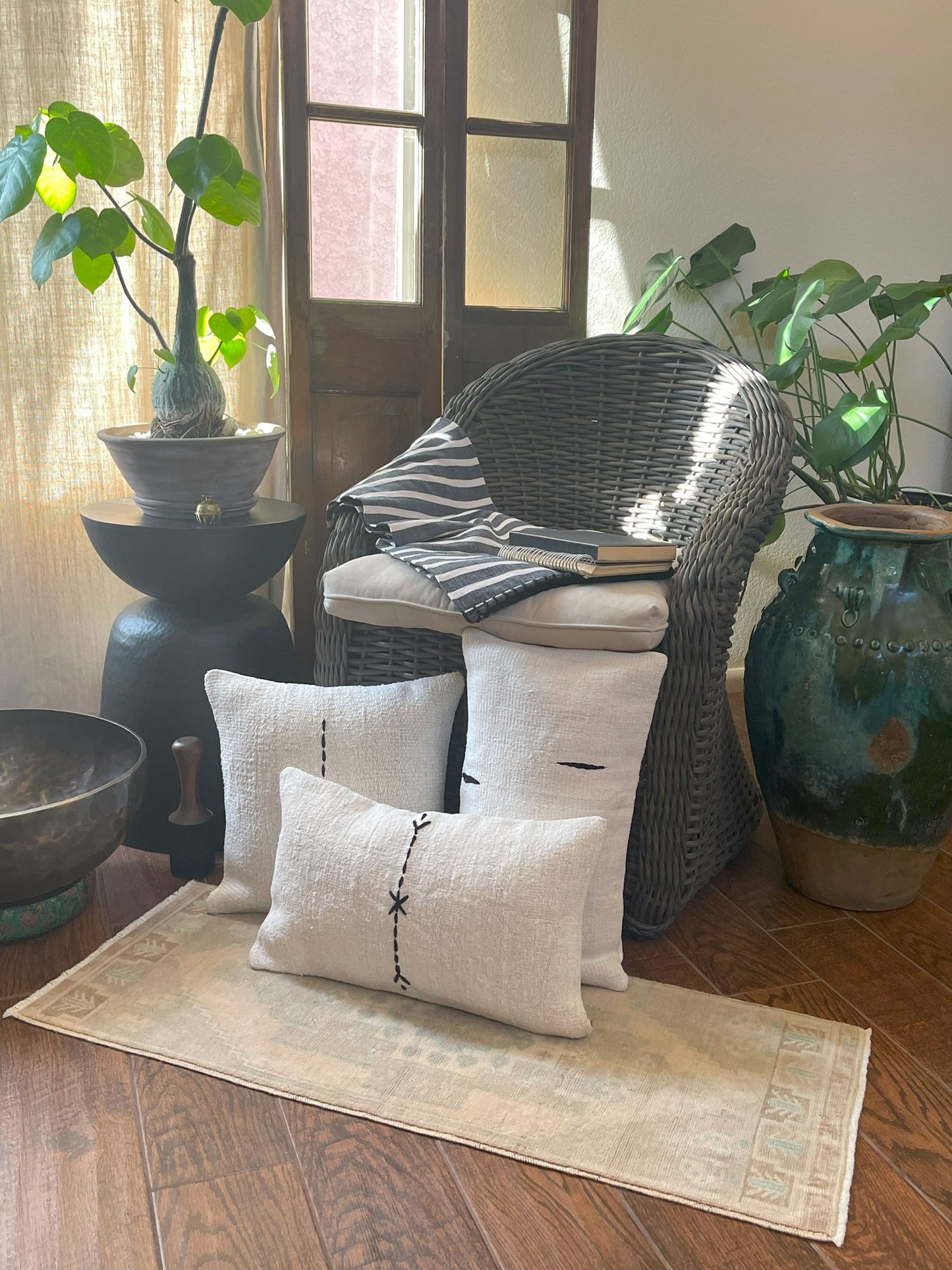 Square Pillow - Dashes