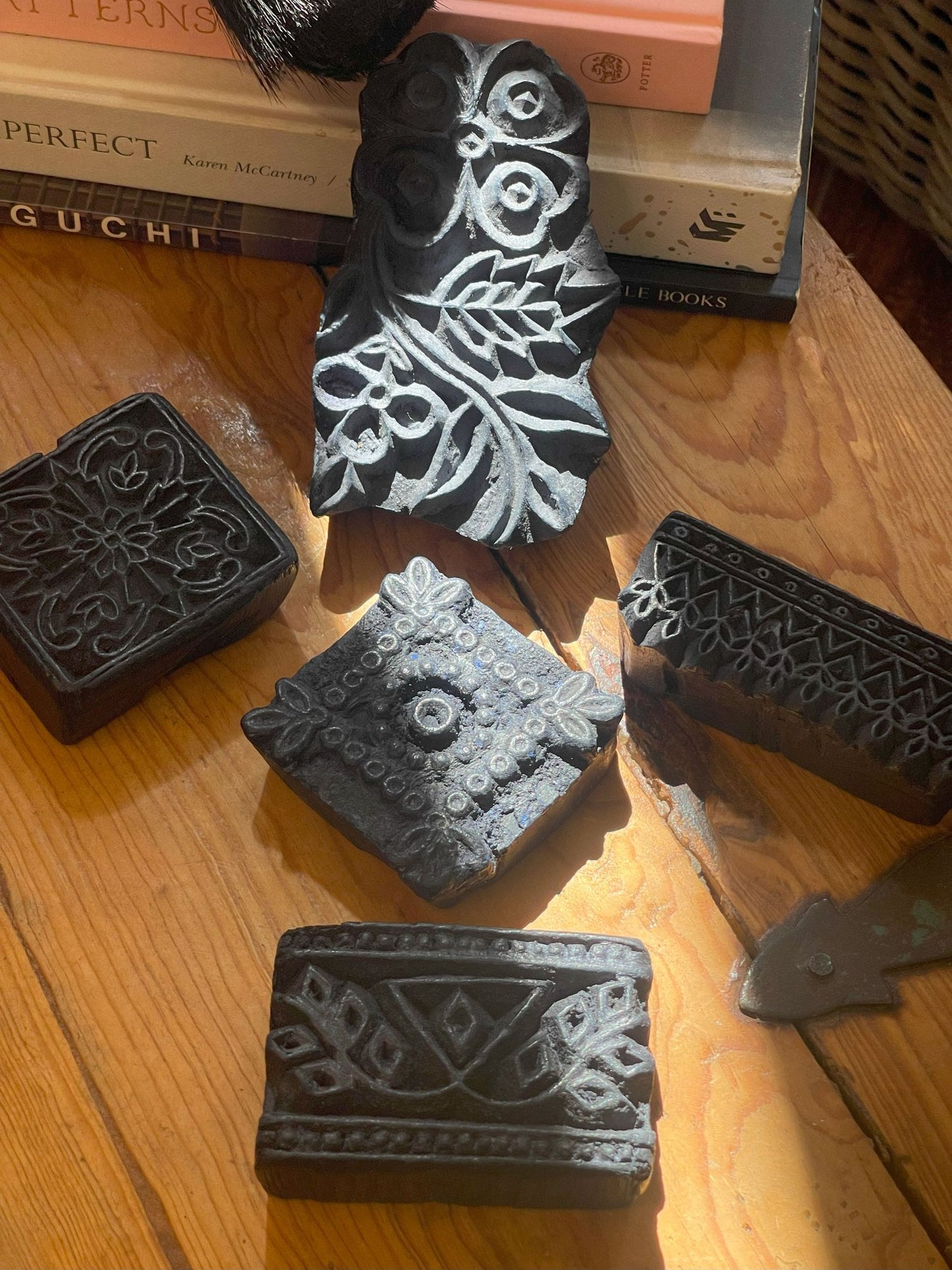 Antique Wood Printing Blocks