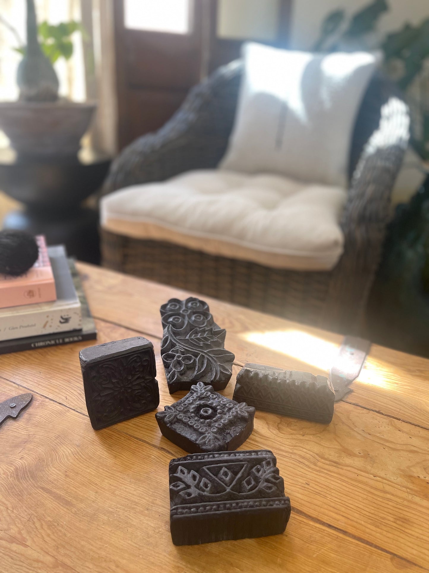 Antique Wood Printing Blocks